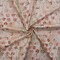 Peach-Multi Floral Texture Printed Stretch Twill Sateen Woven Fabric By the Yard